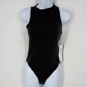 Lululemon Wundermost Ultra-Soft Nulu High-Neck Sleeveless Bodysuit Black